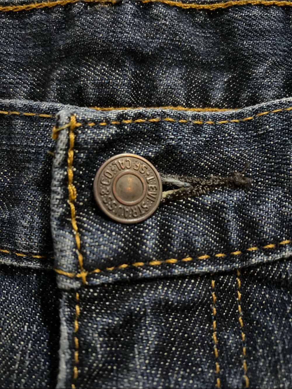 Levi's Men's Straight Jeans 505 36x32 in Dark Blue - Picture 7 of 8